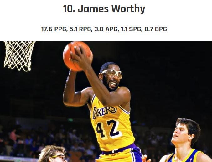 湖人十大最伟大的球员,湖人最伟大的球星詹姆斯