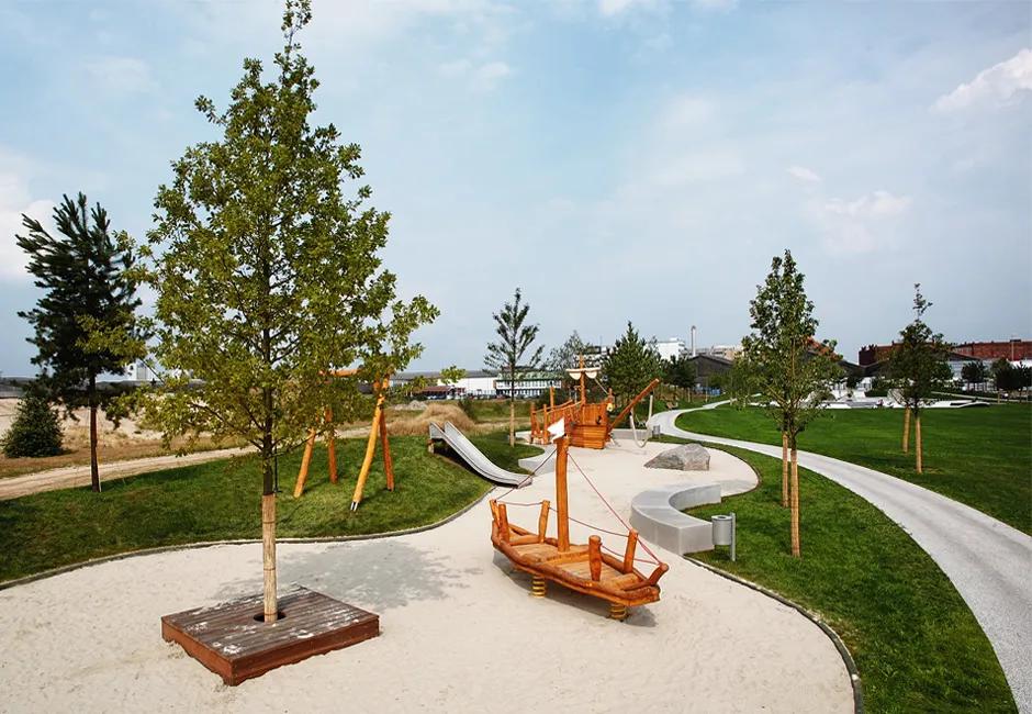 体育公园景观设计鸟瞰图,体育运动公园景观设计风格