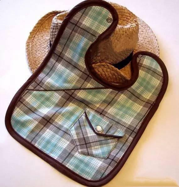 旧衣服制作宝宝口水兜,手工制作婴儿围嘴用品教程