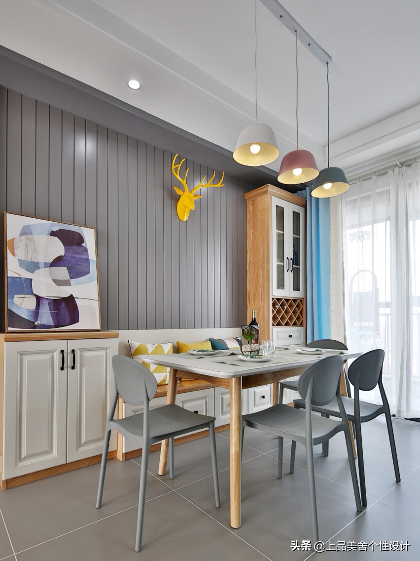 餐厅七字型卡座设计,高级感的餐厅卡座设计