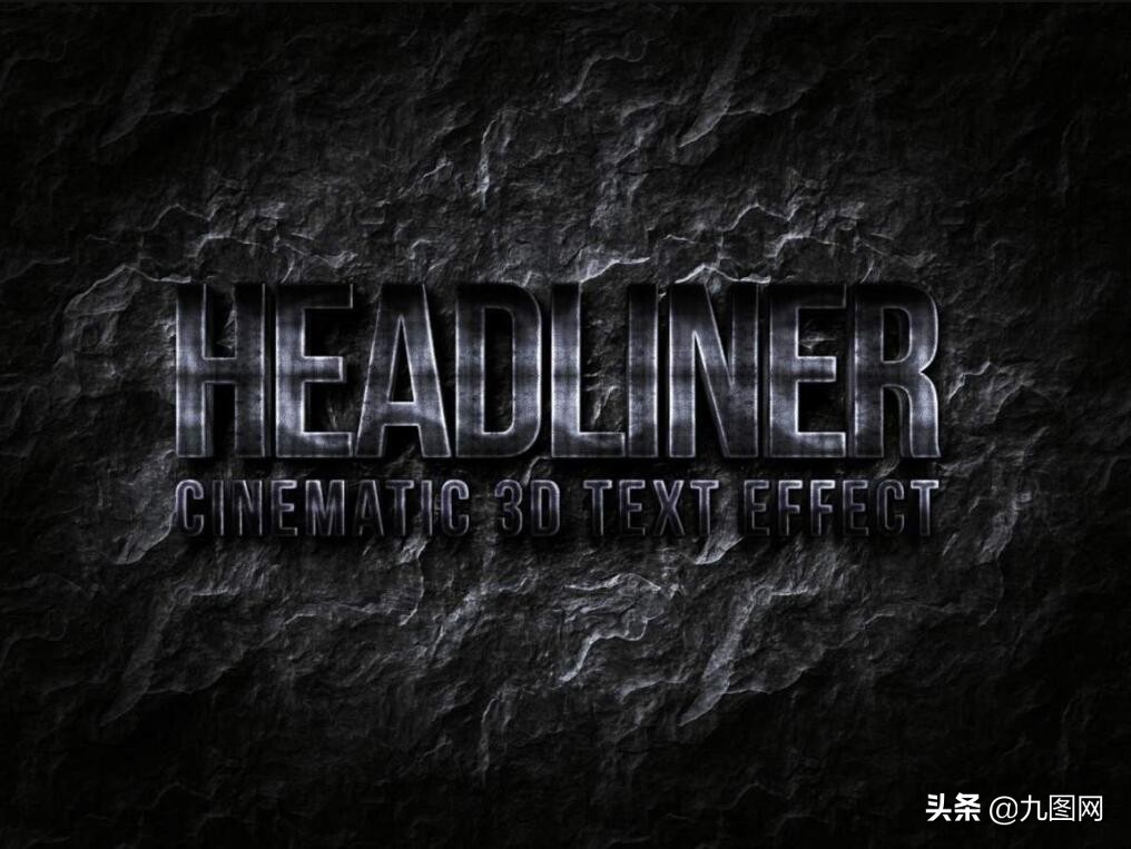 psd文字效果素材怎么用,psd多面体文字效果教程