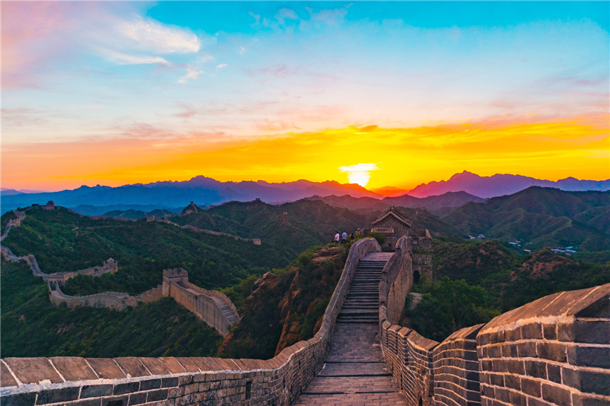 修长城金山岭段,来金山岭长城看落日感受苍凉之美