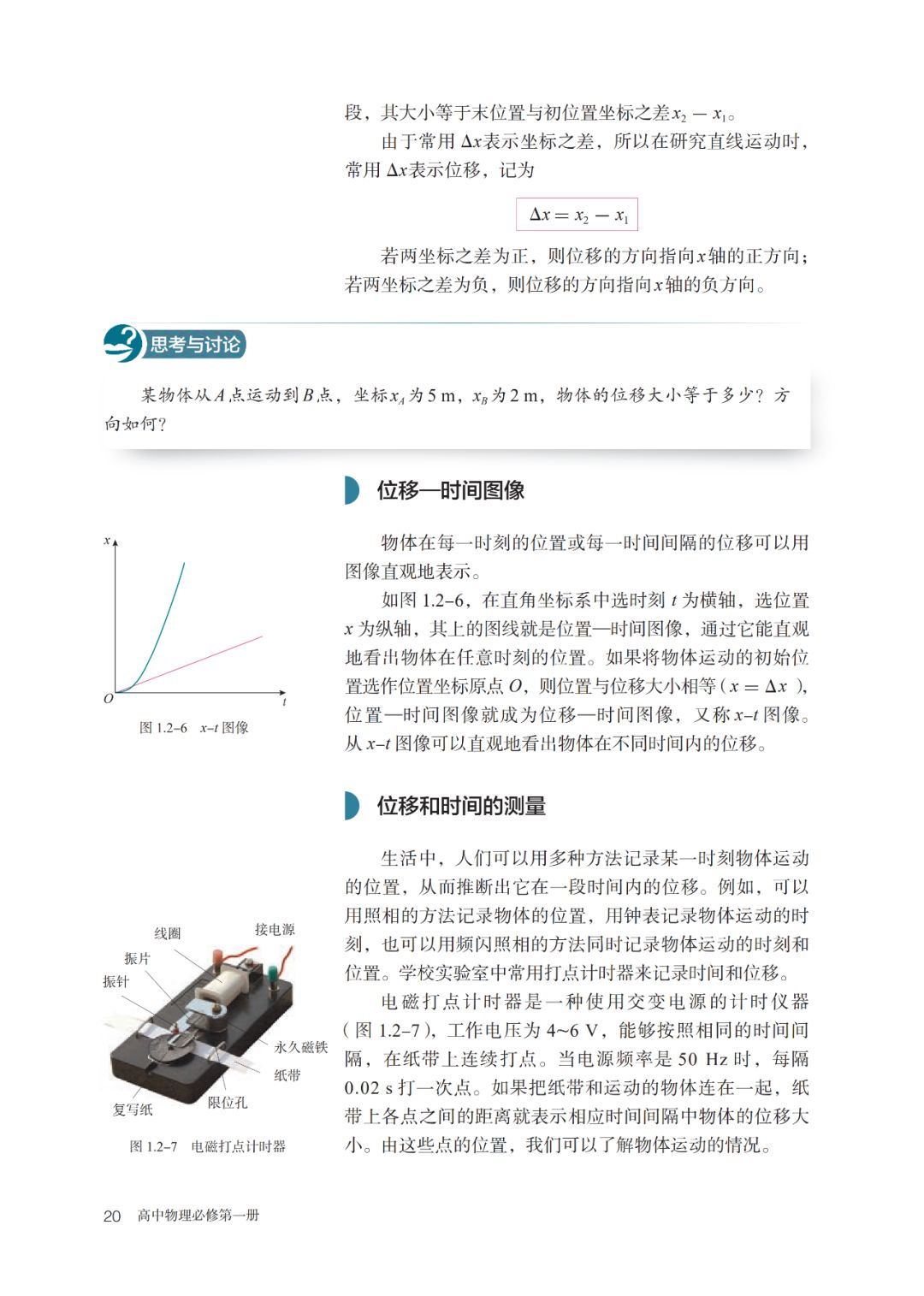 2020高中物理必修一教材电子版,高中物理人教版必修三老版教材