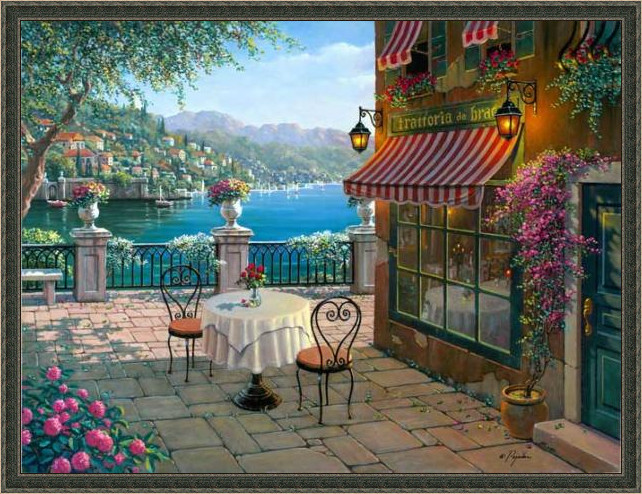 精美绝伦的世界顶级的风景油画,诗情画意的山水油画方形