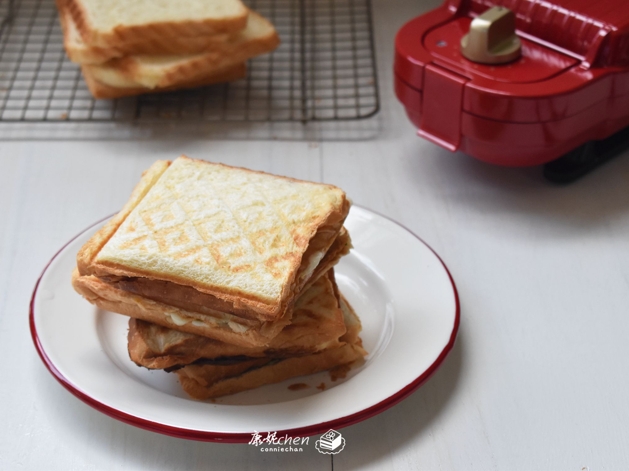 快手三文治简单做法,最简单的三文治早餐