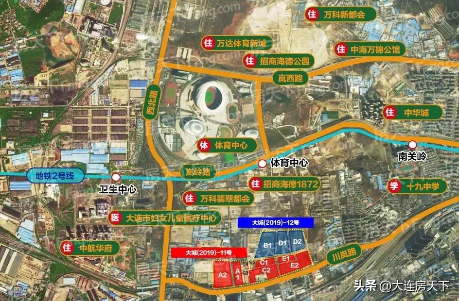 大连体育新城2期多少钱,大连体育新城新盘