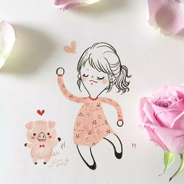 100张简笔画小学生,100张简笔花朵铅笔画