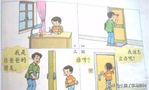 看图写话一二年级必练四幅图,一年级看图写话给爷爷捶背的图画