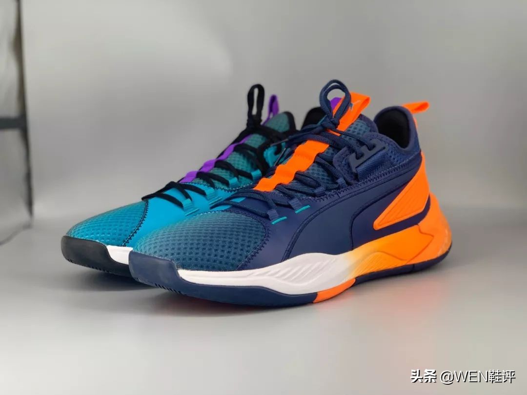 pumauproarhybridcourt黑白,puma中底科技proframe