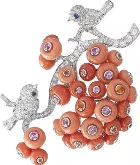 粉色珊瑚珠宝,珊瑚彩色珠宝