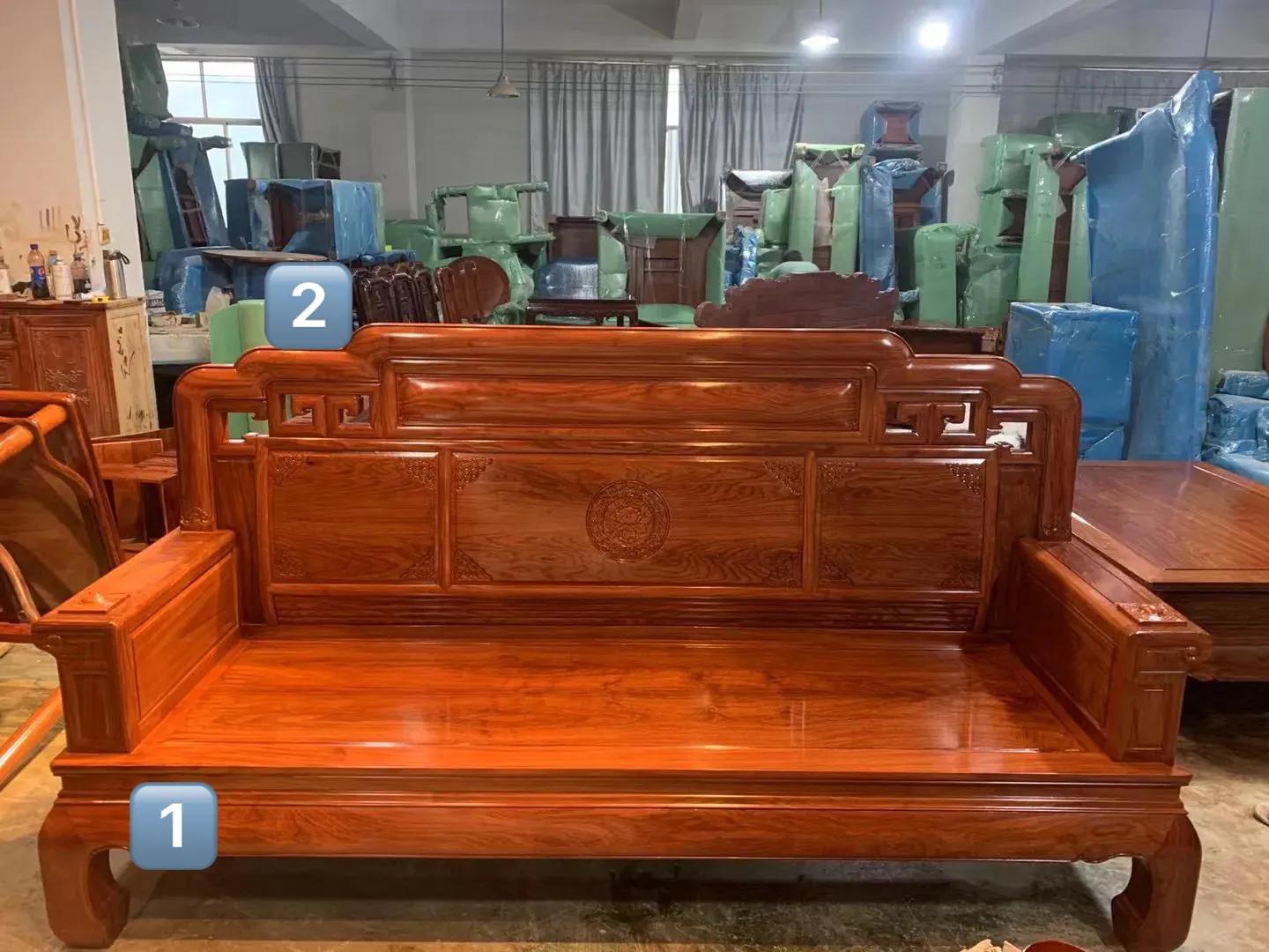 天涯国标红木刺猬紫檀中式沙发,刺猬紫檀沙发国色天香