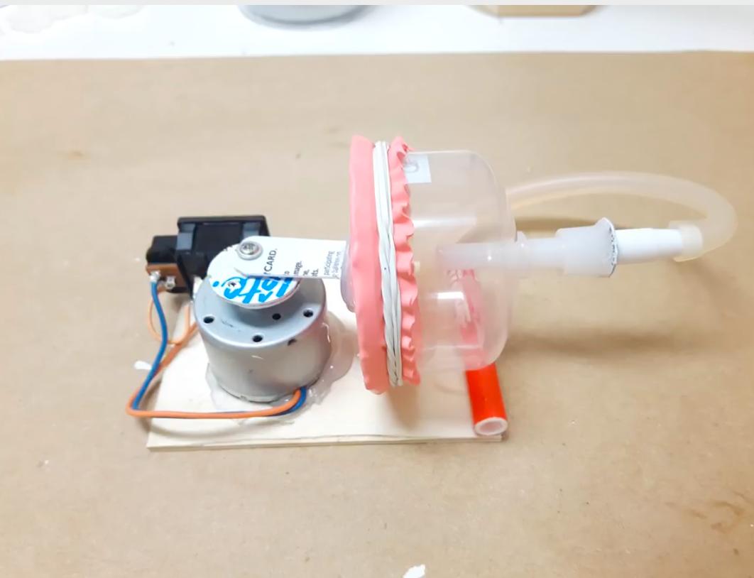 简易气泵清洗地暖,家用小型气泵的制作方法