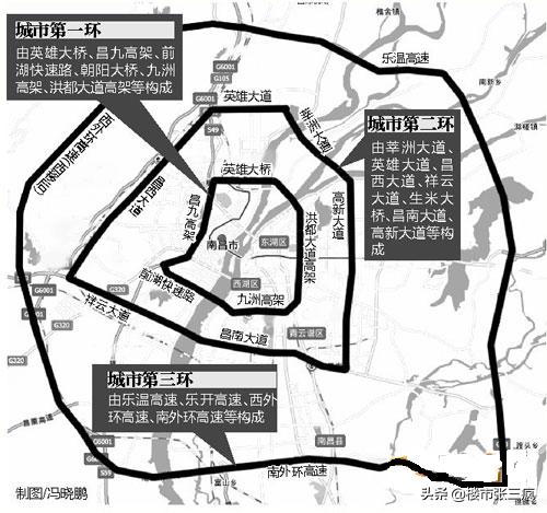 2030南昌环线规划图,南昌市各区房价分布图