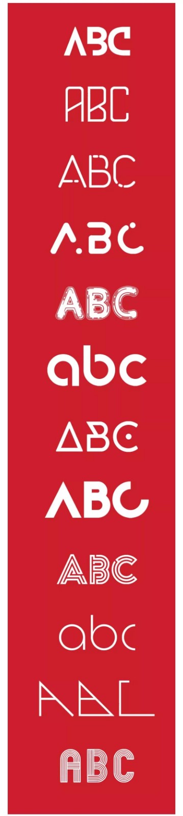 有创意的英文字体,55个英文字母创意字体设计欣赏