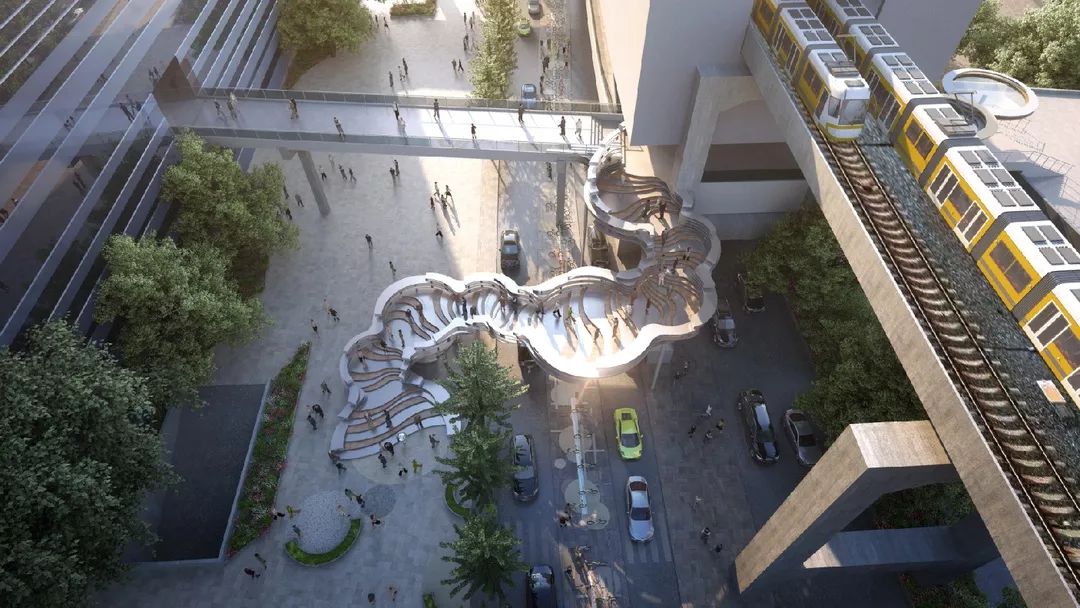 “活力纽带”焕活桥下空间-虹口足球场站桥下空间设计