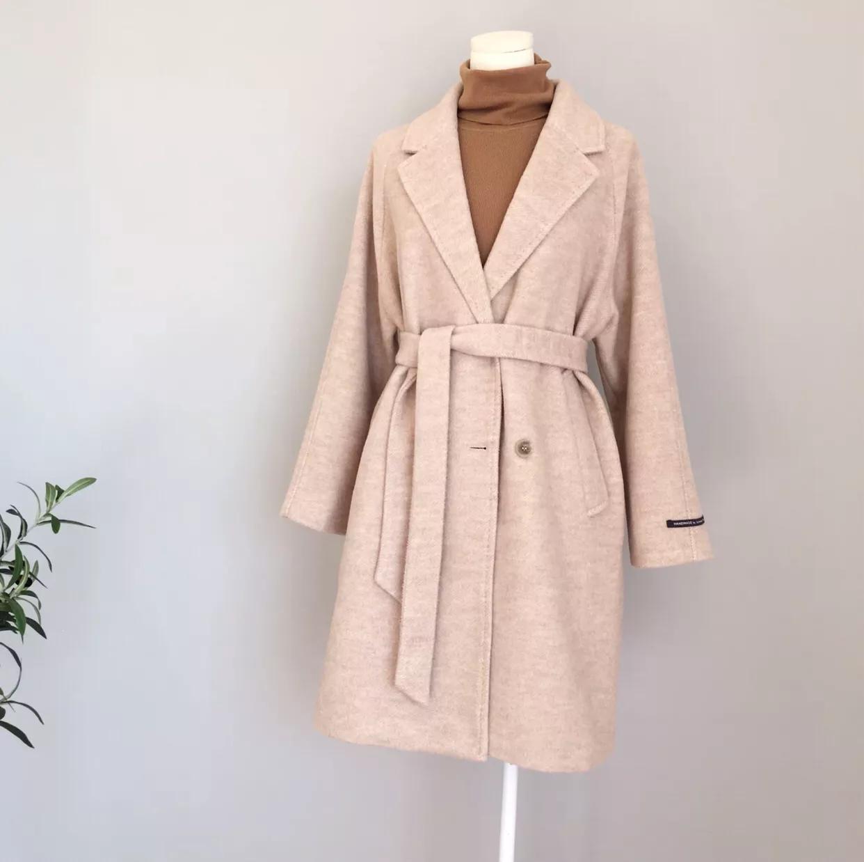 小个子冬天外套适合什么款式,女装外套小个子双面羊绒大衣