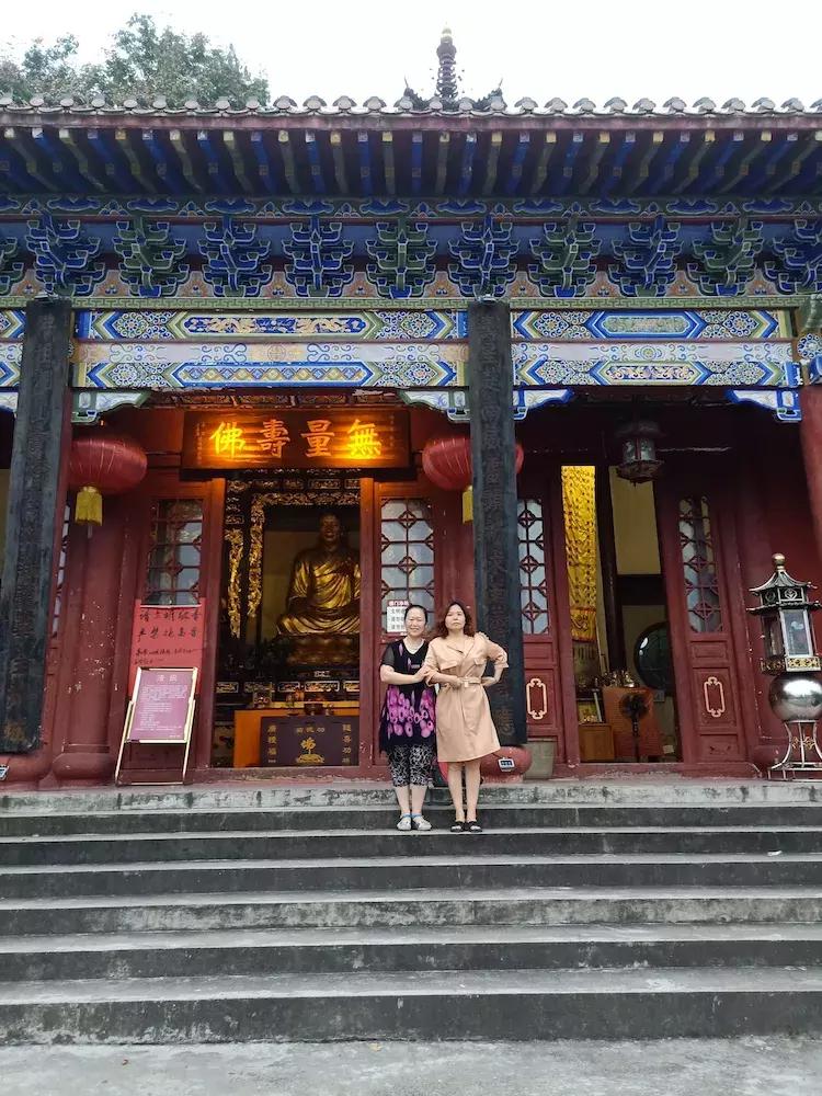 全州的湘山寺,夜幕下的南华寺