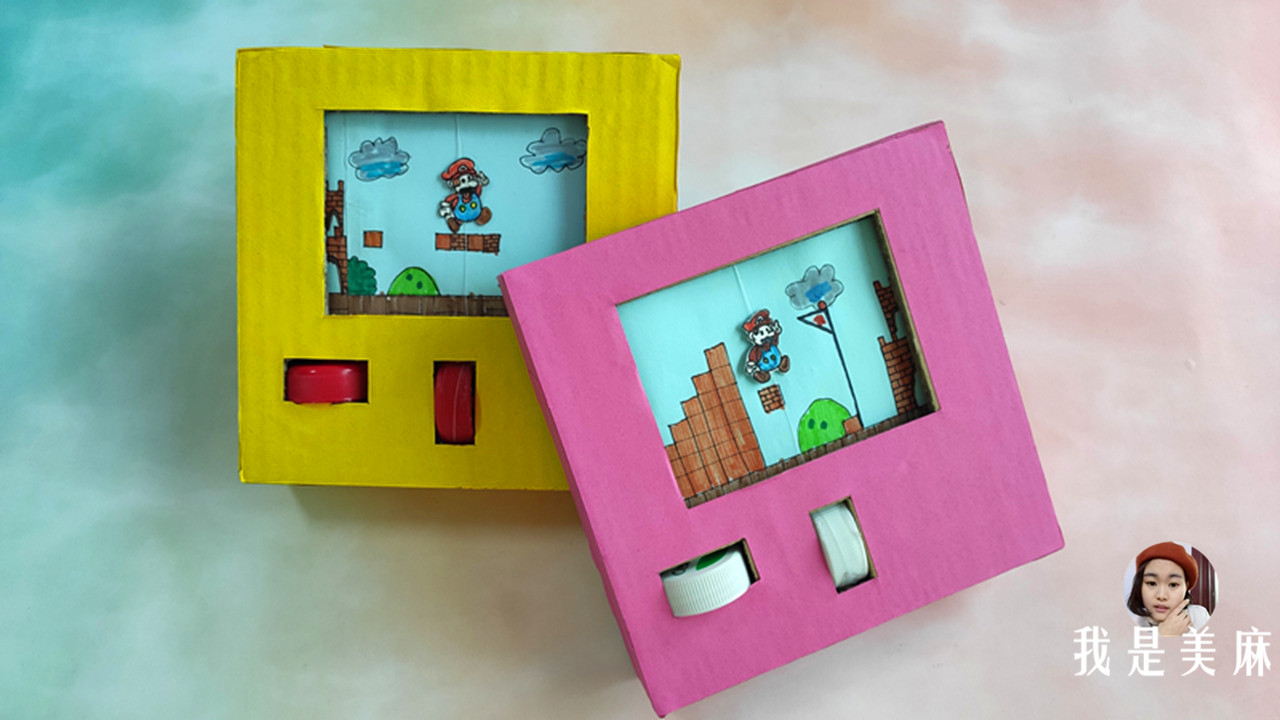 用纸箱给孩子做玩具简单的,爸爸用纸箱给孩子做玩具