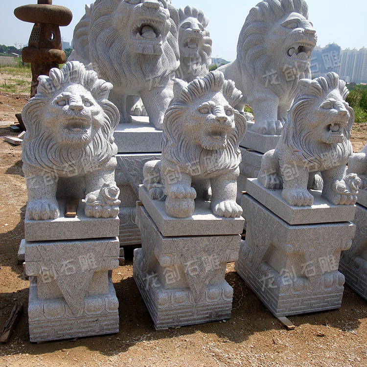 石雕狮子的寓意,小狮子石雕适合放在什么地方