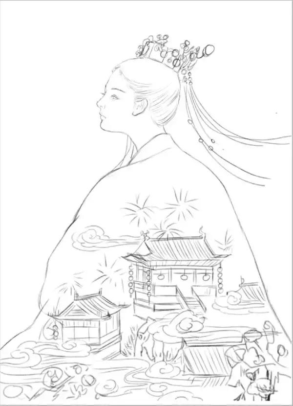 她笔下的女人韵味十足,他笔下的女子美得倾国倾城