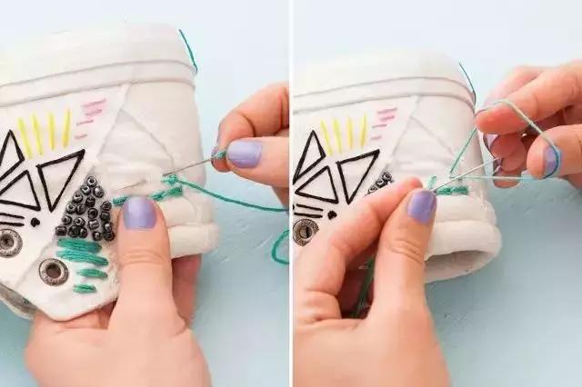 小白鞋怎么改好看,小白鞋变颜色教程