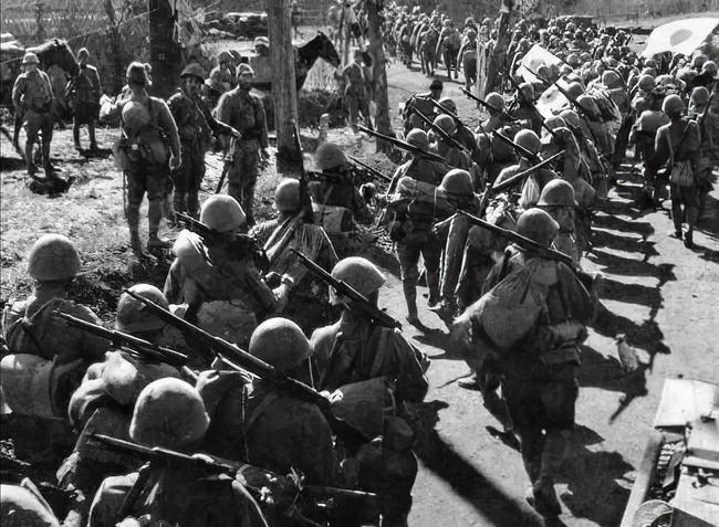 历史上广西狼兵与日军第一次交锋,广西狼兵打日军真实影像