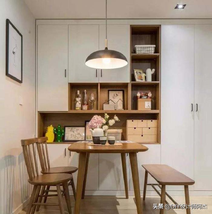 入户门右边一面墙酒柜鞋柜一体,入户门离墙比较窄怎样做法式鞋柜