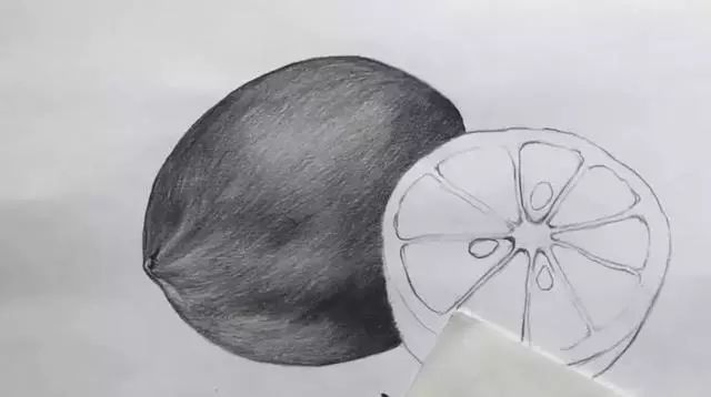 素描彩铅蔬菜画,蔬菜素描画法步骤图