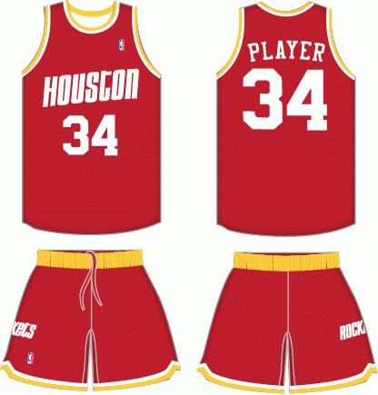 火箭队服装演变,火箭回顾队史