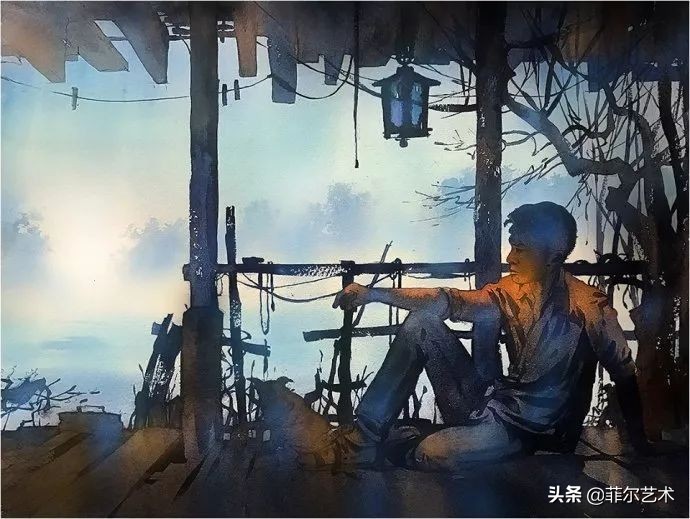 水彩意境图片欣赏,水彩颜色丰富