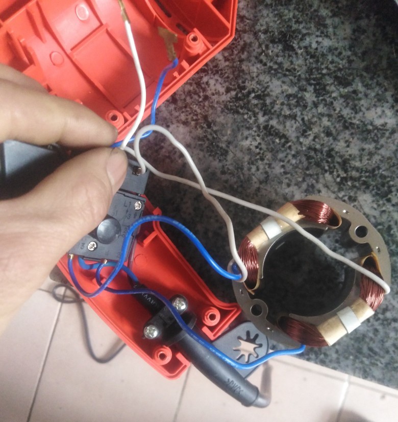 手电钻内部构造,手电钻的各组成部分图片