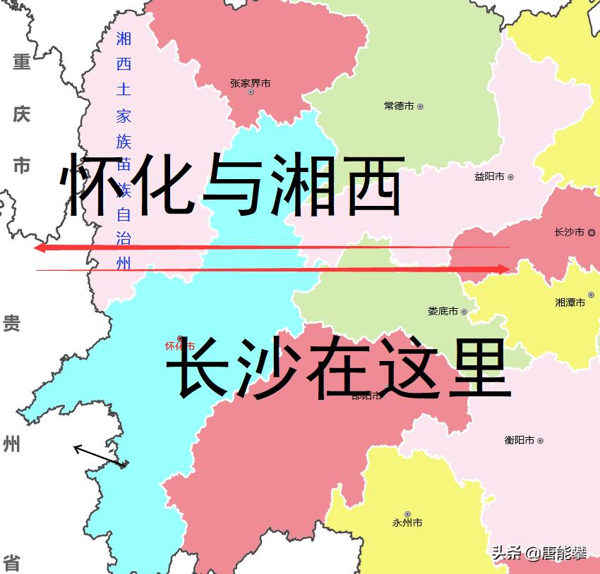 怀化市和吉首市哪个面积大,怀化与周边哪些地方交界