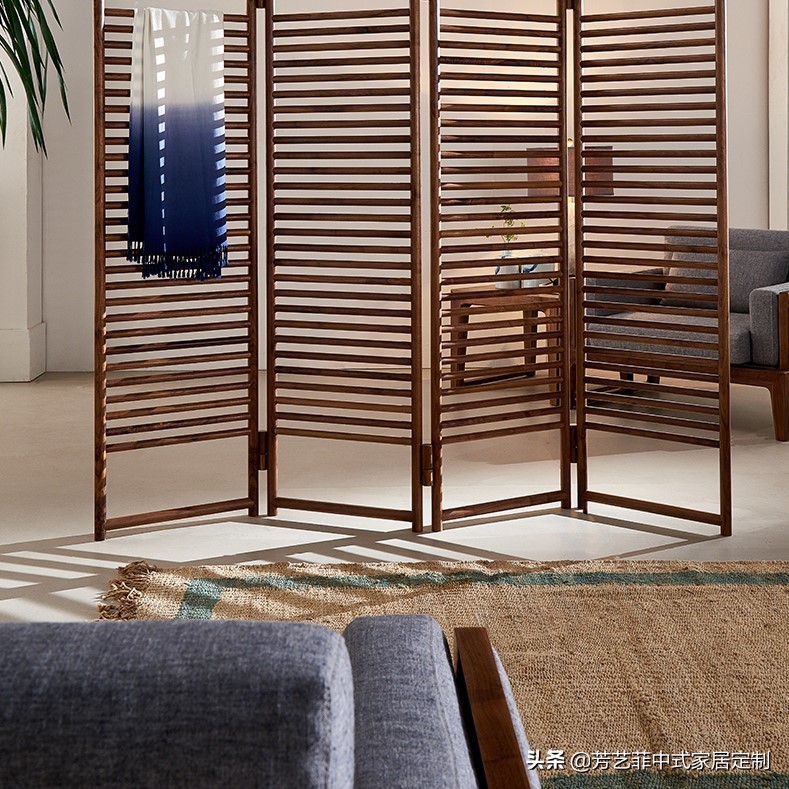 家居实木屏风,新中式实木屏风隔断