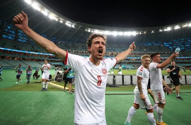 欧洲杯丹麦童话晋级历程,全部进球纪录,高效足球代表,国足模板