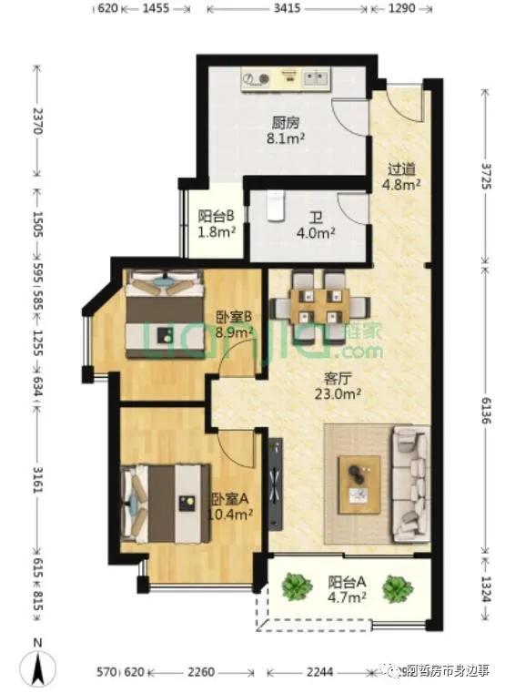 新旧交织的城市界面,富基广场