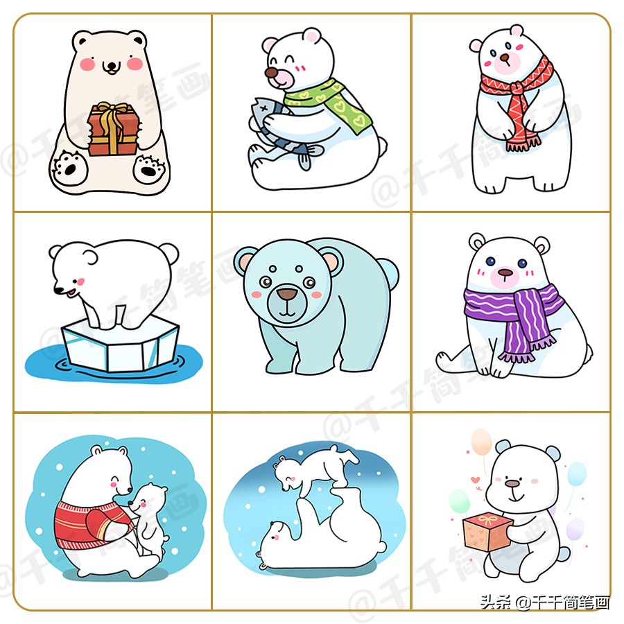 6-12岁儿童绘画简笔画小动物,用123456画小动物的简笔画