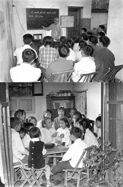回顾70年教育发展,老照片回顾中国教育