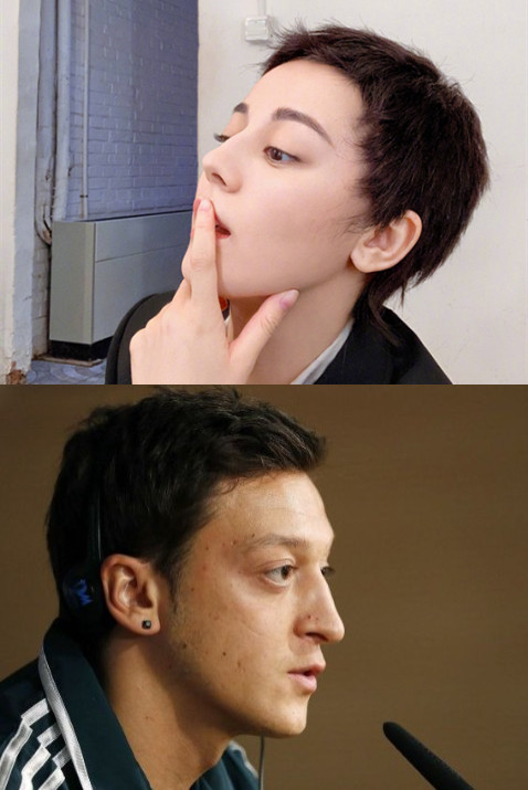 热巴自拍照引热议,热巴寸头照片