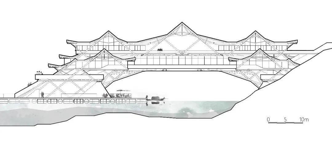 他用一座编织而成的工艺馆获得了基准杯二等奖
