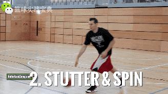 野球场篮球转身过人,篮球米切尔陀螺转身过人