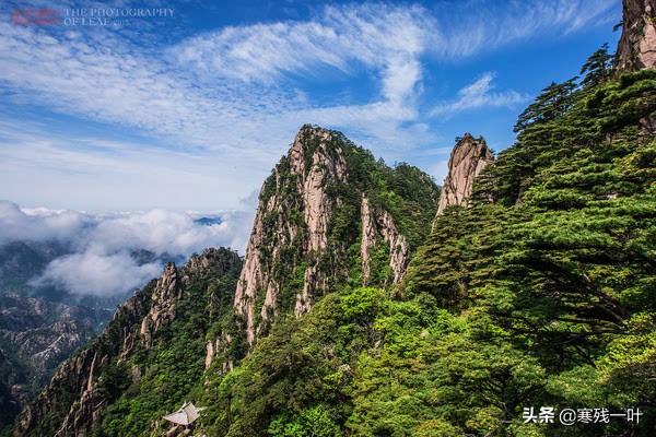 黄山风景悬崖峭壁,峡谷怪石嶙峋