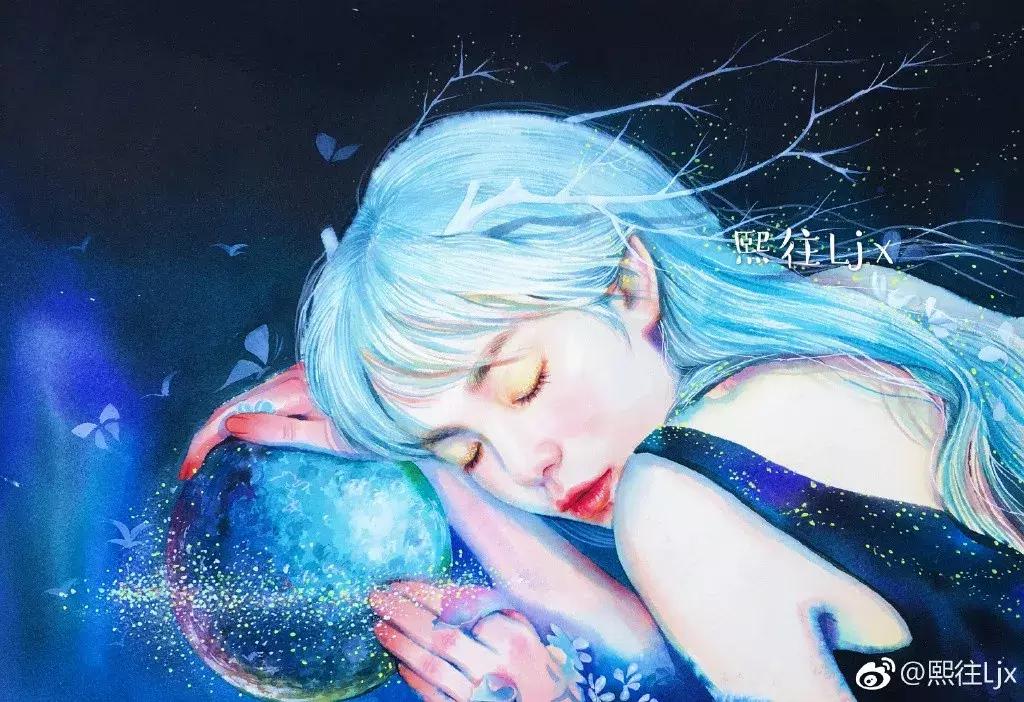 古风绘画线描,100张绝美古风女线描手绘