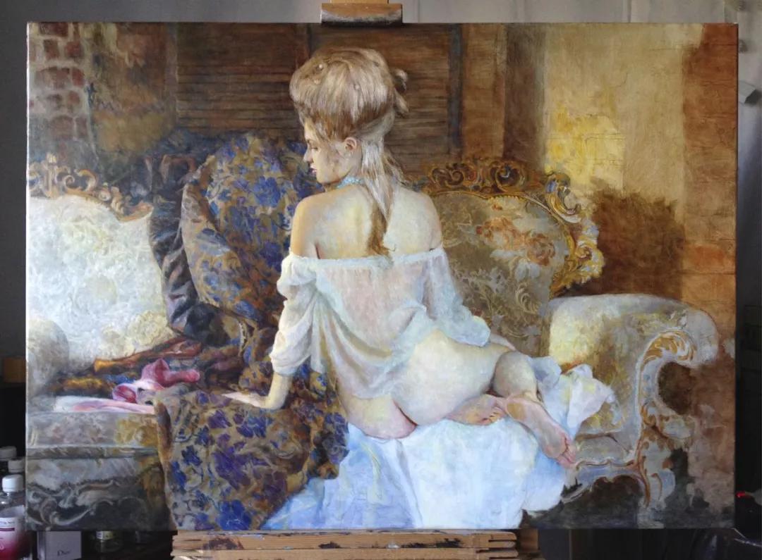 俄罗斯的女画家画的唯美油画,俄罗斯女画家油画视频