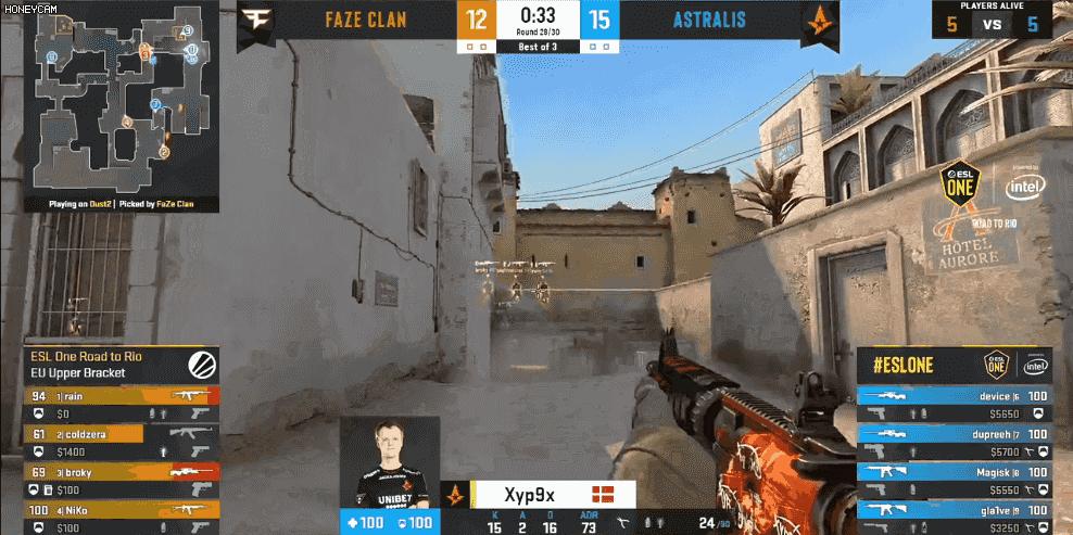 fazevsmouz现在比分,faze对阵a队