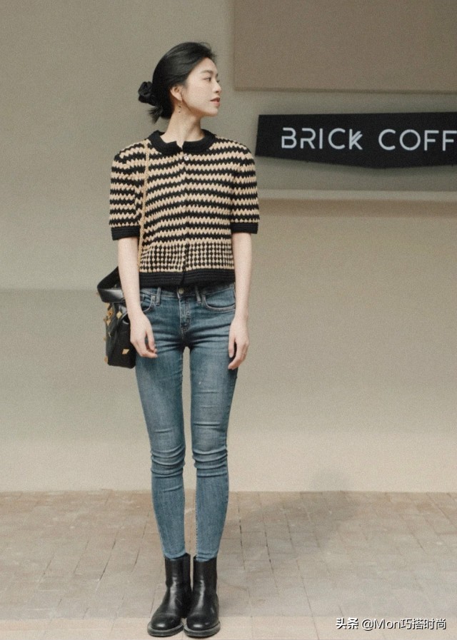 如何把宽大的毛衣穿得显瘦,春天穿毛衣教程