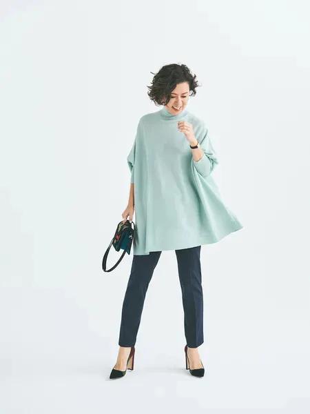 看这位45+日本博主的时尚穿搭，有一种由内而外散发的自信张扬