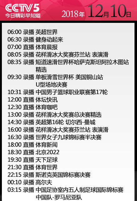 央视cctv5直播足球多长时间,央视体育cctv5天下足球