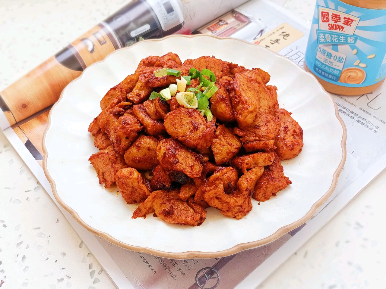 简单版烤面筋红油上色,正宗香辣烤面筋