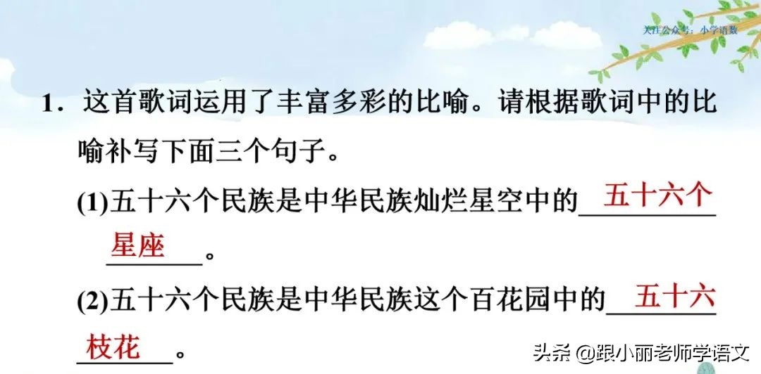 大青树下的小学重要背诵内容,大青树下的小学必会知识点