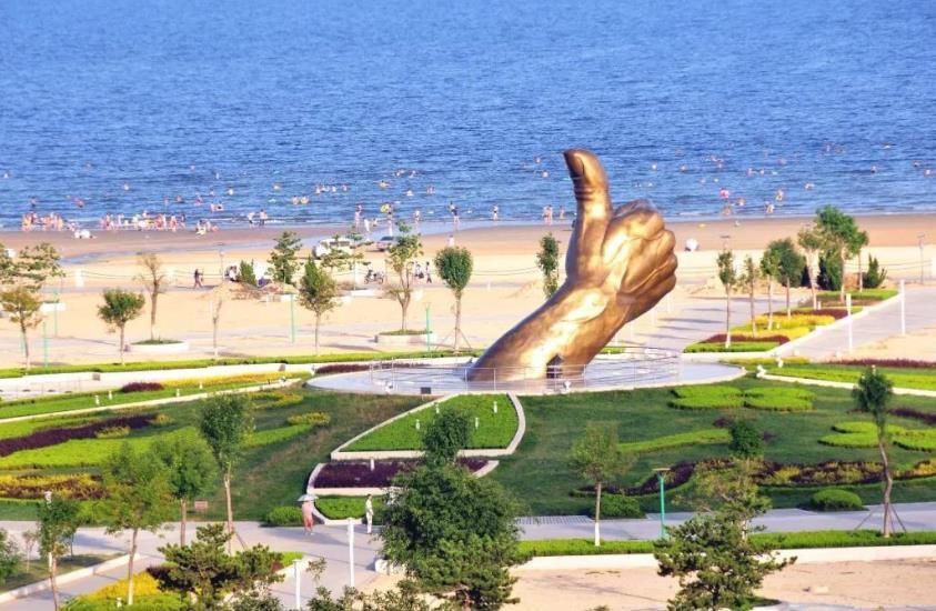 威海银滩风景,威海市乳山银滩旅游区海景